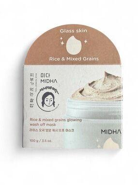 Midha Korean Rice & Mixed Grains Glowing Wash-Off Mask